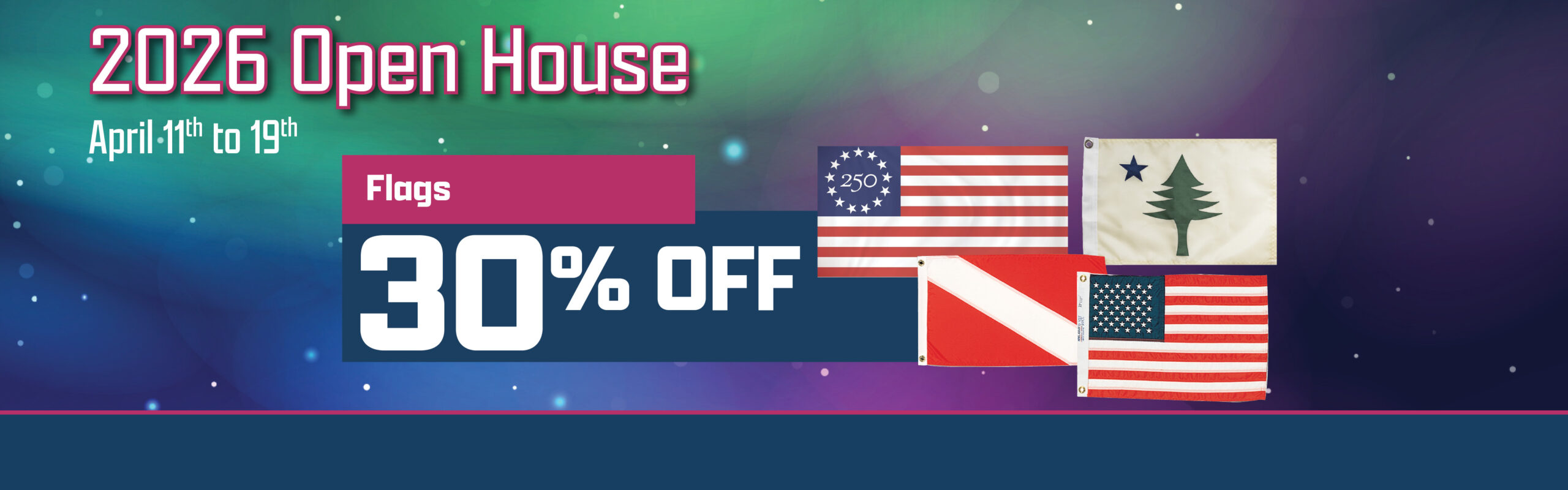 30% Off Flags