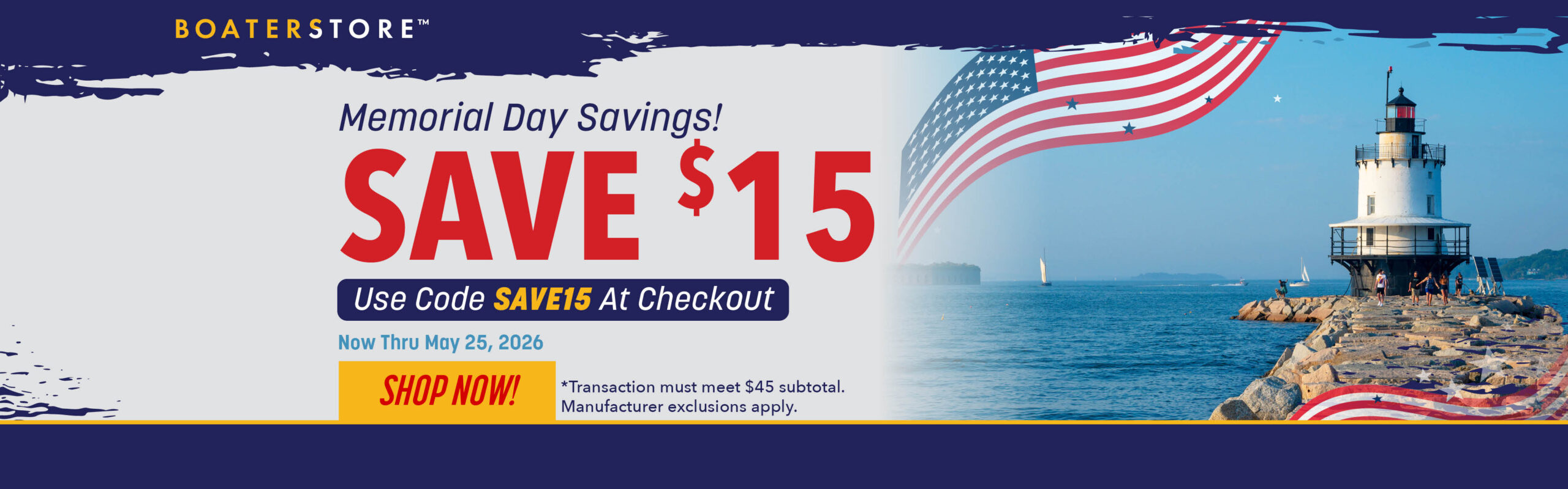 Memorial Day Weekend Coupon SAVE15