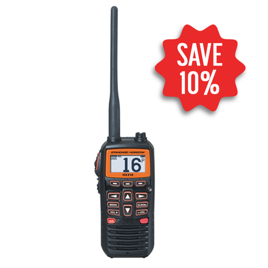 Standard Horizon HX210 VHF Handheld Radio