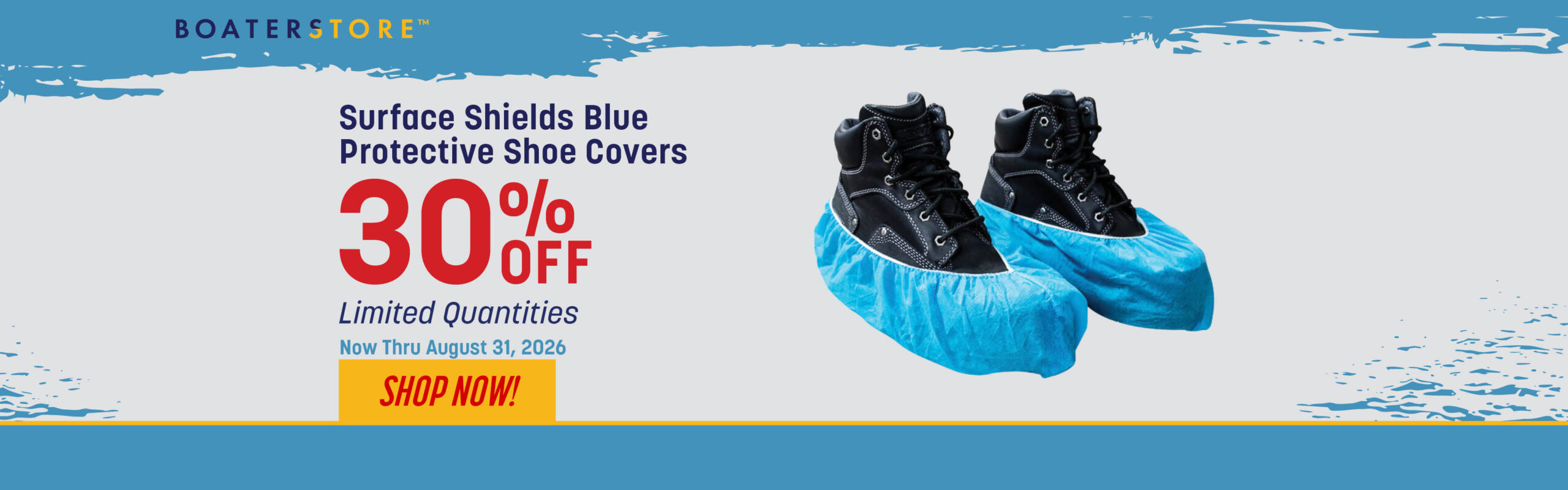 30% Off Surface Shields Blue Protective Shoe Covers Thru 8/31/26