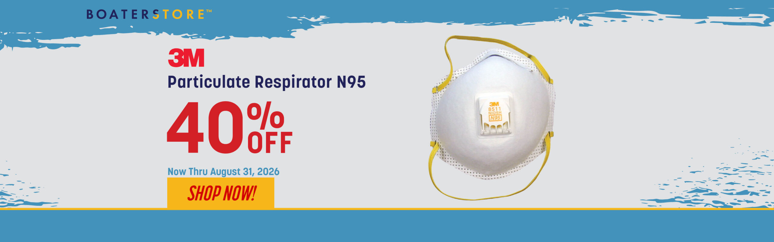40% Off 3M Particulate Respirators N95 Thru 8/31/26