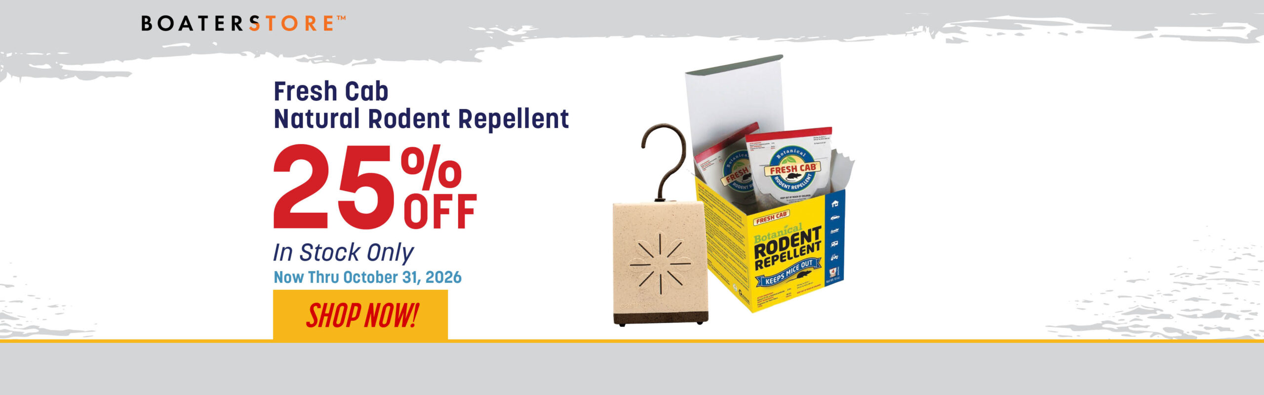 10/26 Monthly Flyer Fresh Cab Natural Rodent Repellent