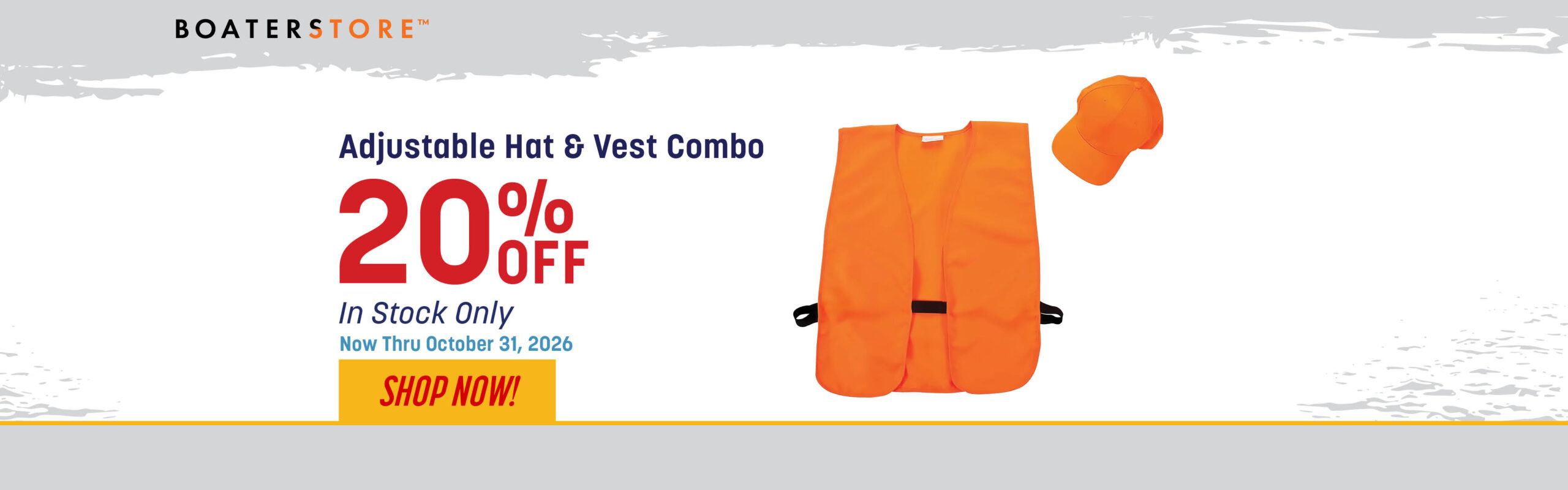 10/26 Monthly Flyer Adjustable Hat & Vest Combo