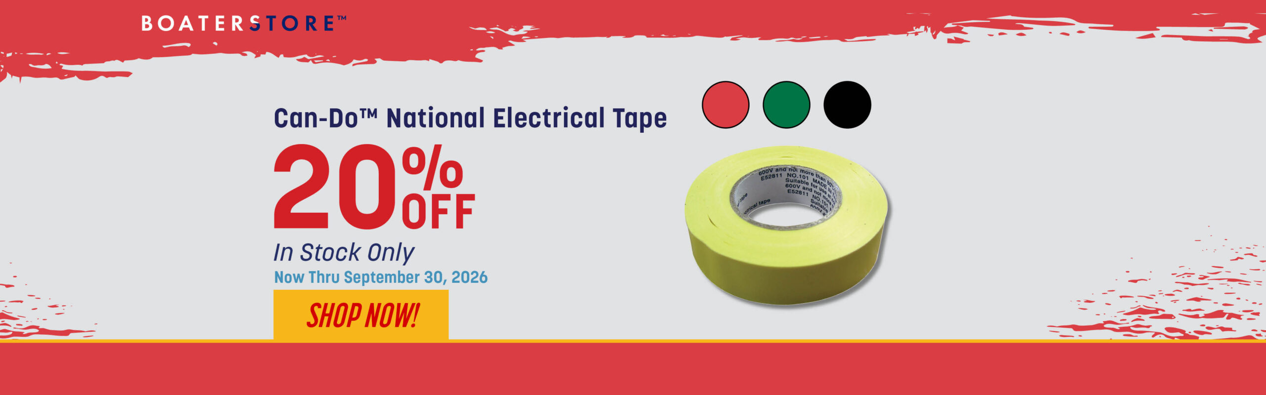 Can Do Electrical Tape 20% Off Thru 9/30/26