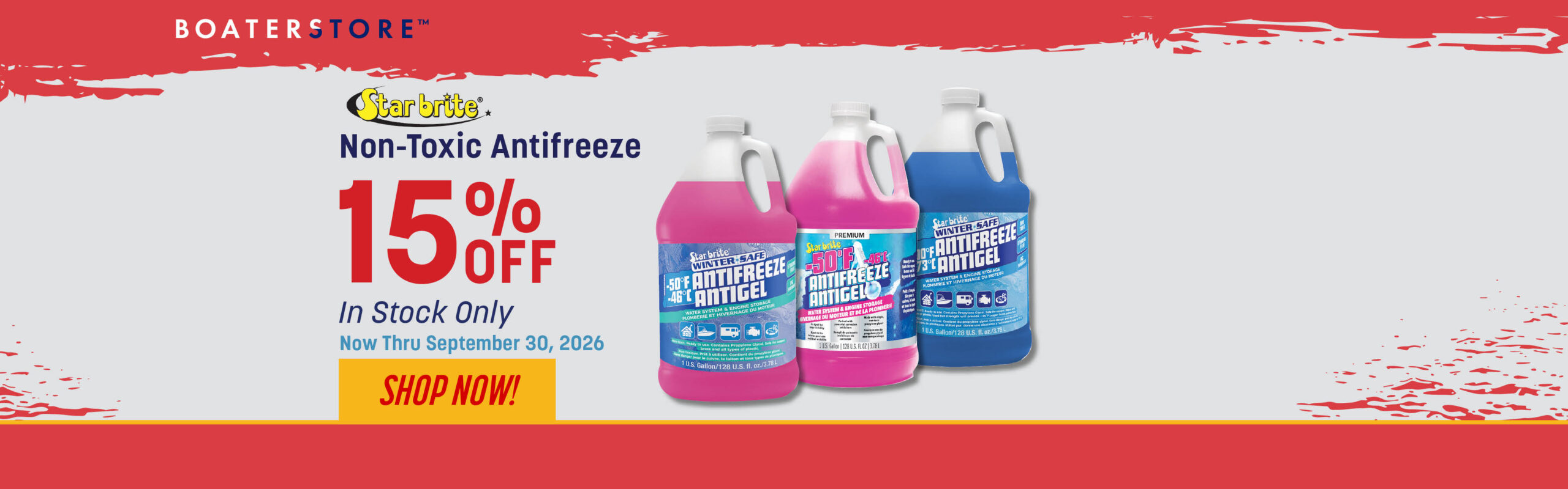 Star brite Antifreeze 15% Off thru 9/30/26