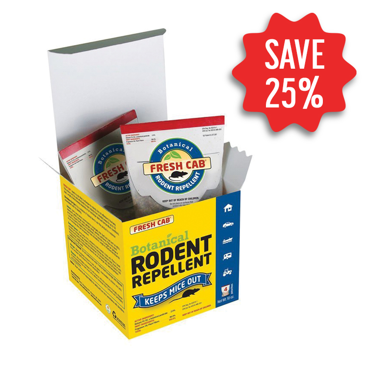 Fresh Cab® Natural Rodent Repellent 4 Pack