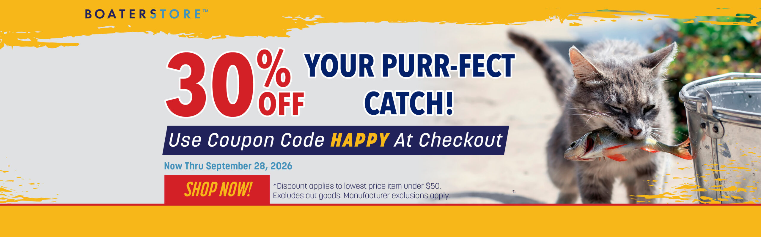 30% Off One Item Through Sept. 28